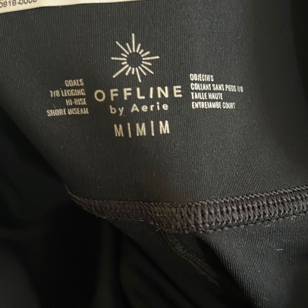 Aerie offline Black High-Waisted Leggings - Picture 3 of 3